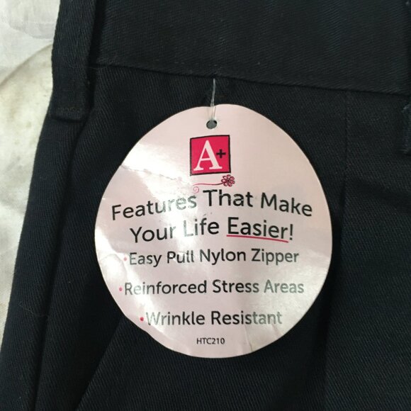 School Apparel Size 16 Girls 7221R Navy Blue Dress Pants School Adjustable New - Picture 6 of 13